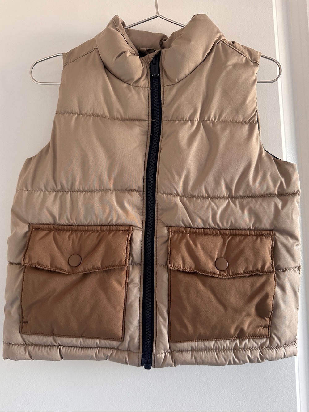 Old Navy Kids Tan Puffer Vest
